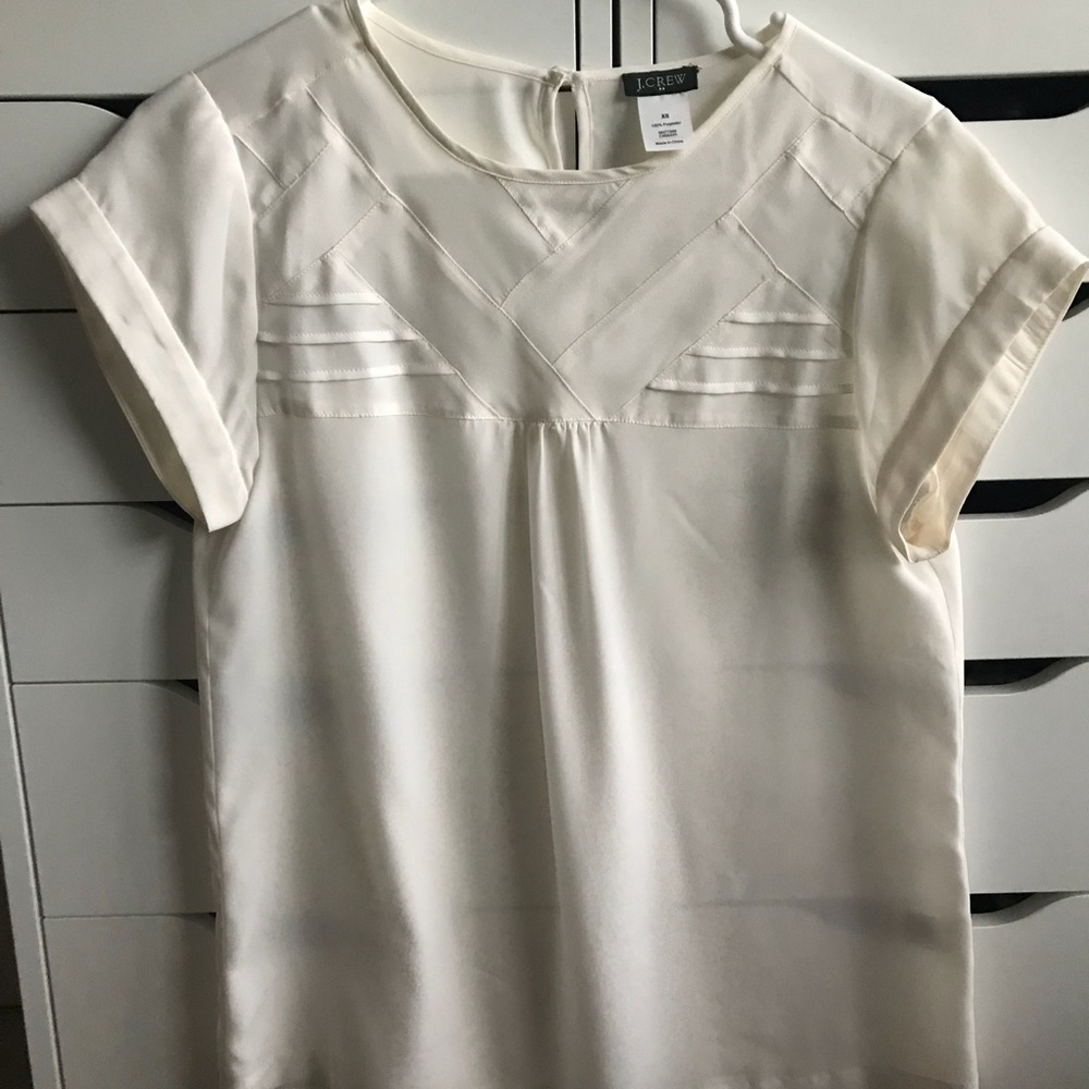 JCrew Geometric Detail Top